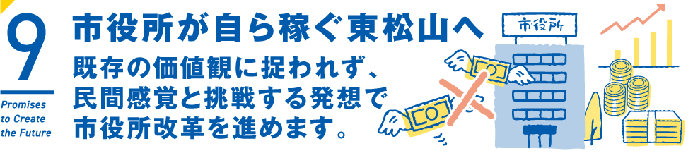 市役所が自ら稼ぐ東松山へ